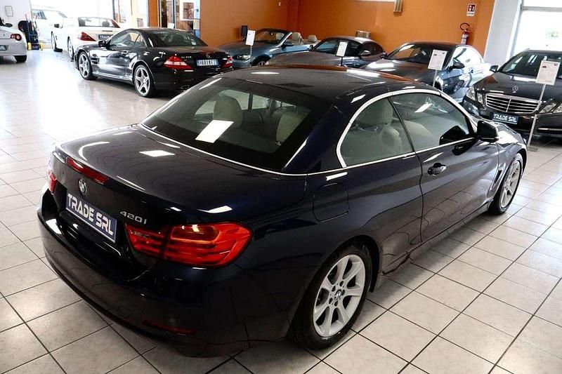 Usata BMW 420 Comfort Edition 184 CV (135 kW) 2015 Blu Cabrio