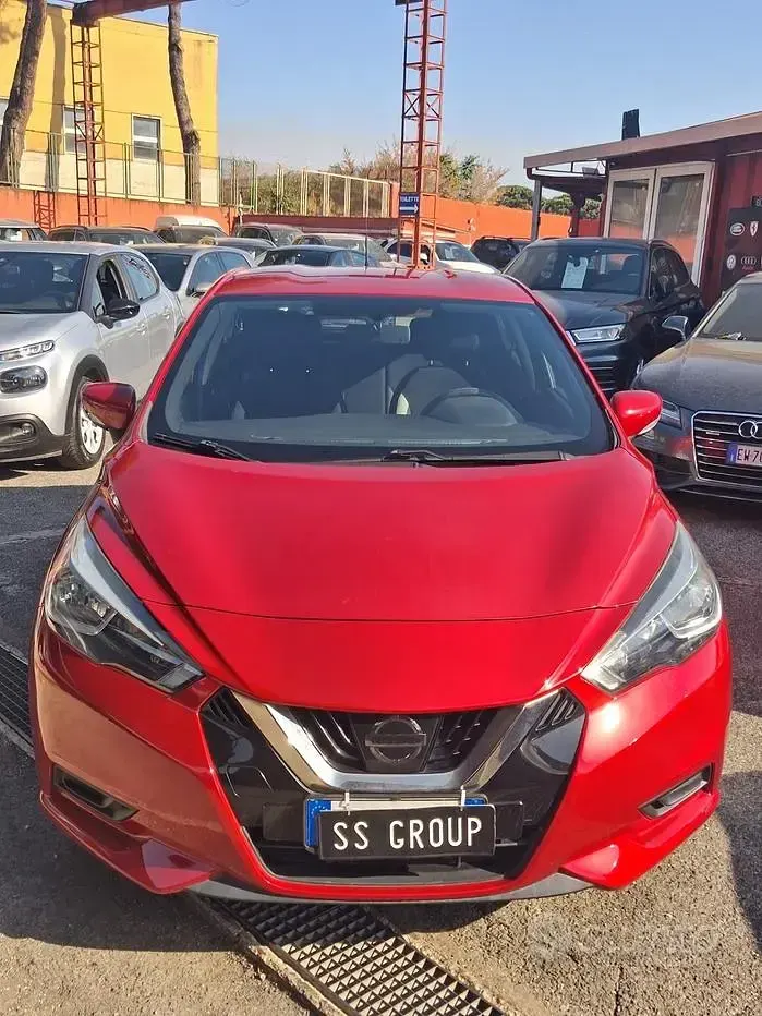 Usata Nissan Micra Tekna 90 CV (66 kW) 2018 Rosso Utilitaria