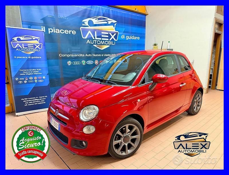 Rosso Usata 2015 Fiat 500S Tre volumi | 7499 € (Buon prezzo) - Immagine 1/4