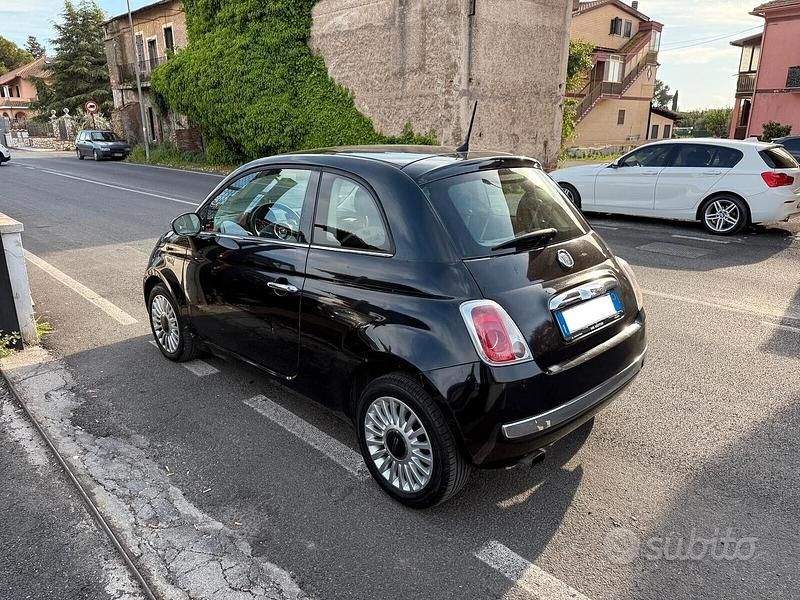 Usata Fiat 500 Lounge 69 CV (50 kW) 2012 Nero Utilitaria