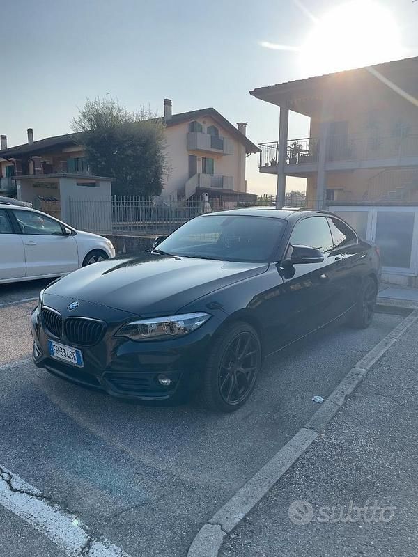 Usata BMW 220 Sport Line 190 CV (139 kW) 2018 Nero Coupé