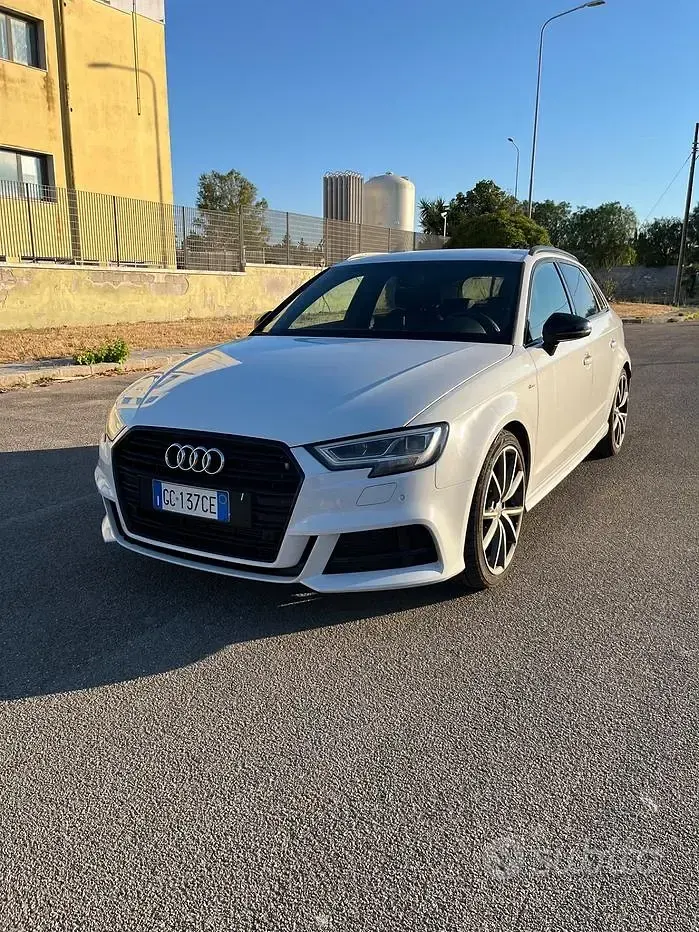 Usata Audi A3 S-Line 150 CV (110 kW) 2017 Bianco Berlina