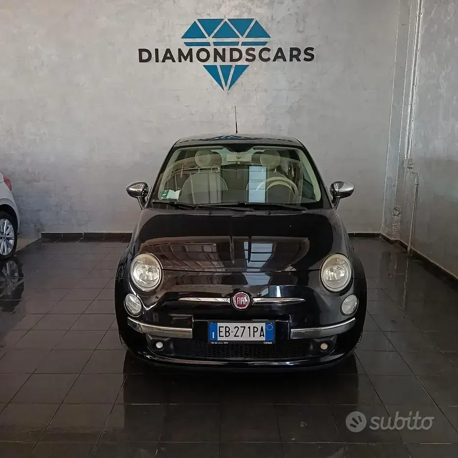 Usata Fiat 500 Lounge 69 CV (50 kW) 2010 Nero Berlina