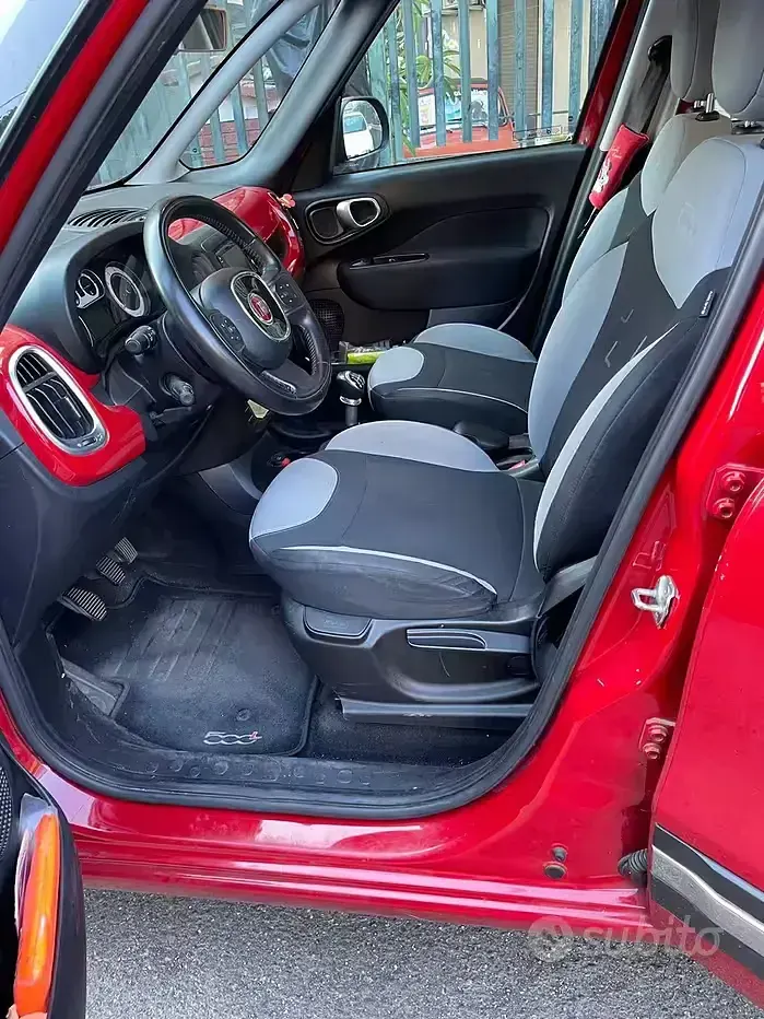 Usata Fiat 500L 85 CV (62 kW) 2015 Rosso Monovolume