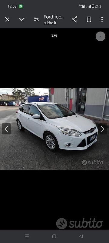 Usata Ford Focus 125 CV (91 kW) 2014 Bianco Berlina