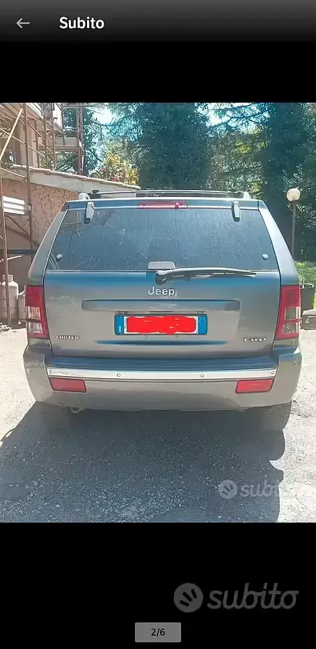 Usata Jeep Grand Cherokee Limited 218 CV (160 kW) 2007 Grigio SUV