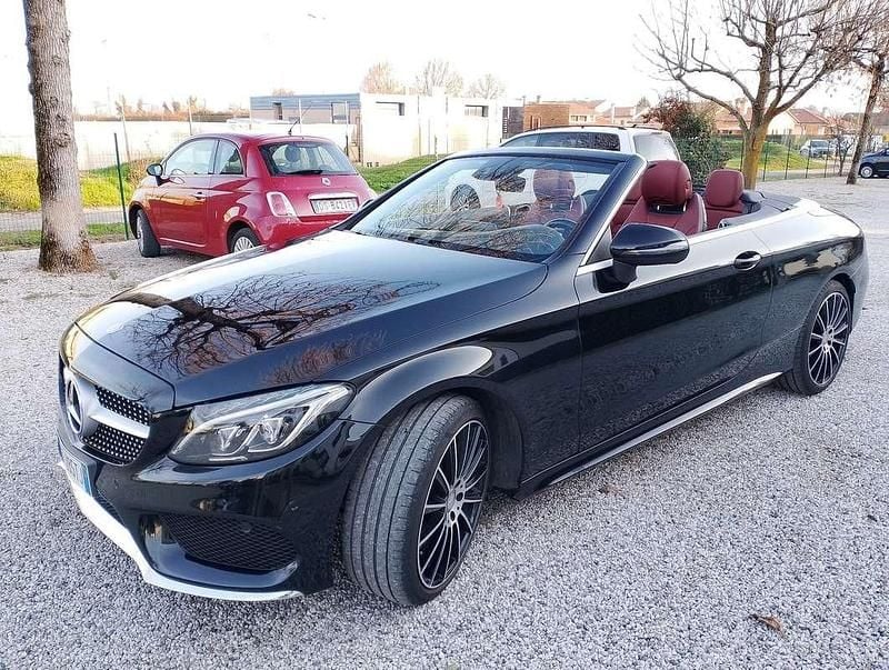 Usata Mercedes C200 Premium Plus 184 CV (135 kW) 2016 Nero Cabrio