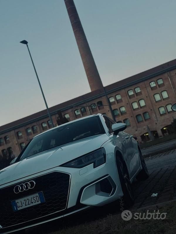 Usata Audi A3 Advanced 150 CV (110 kW) 2022 Bianco Berlina
