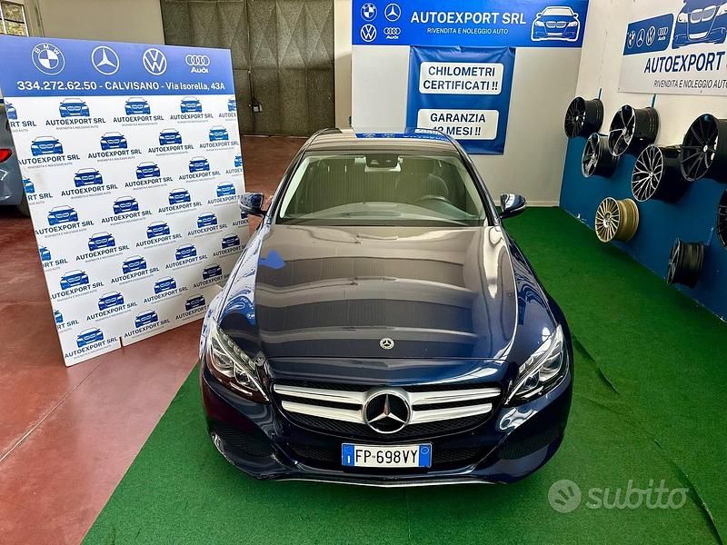 Usata Mercedes C220 170 CV (125 kW) 2018 Blu Berlina