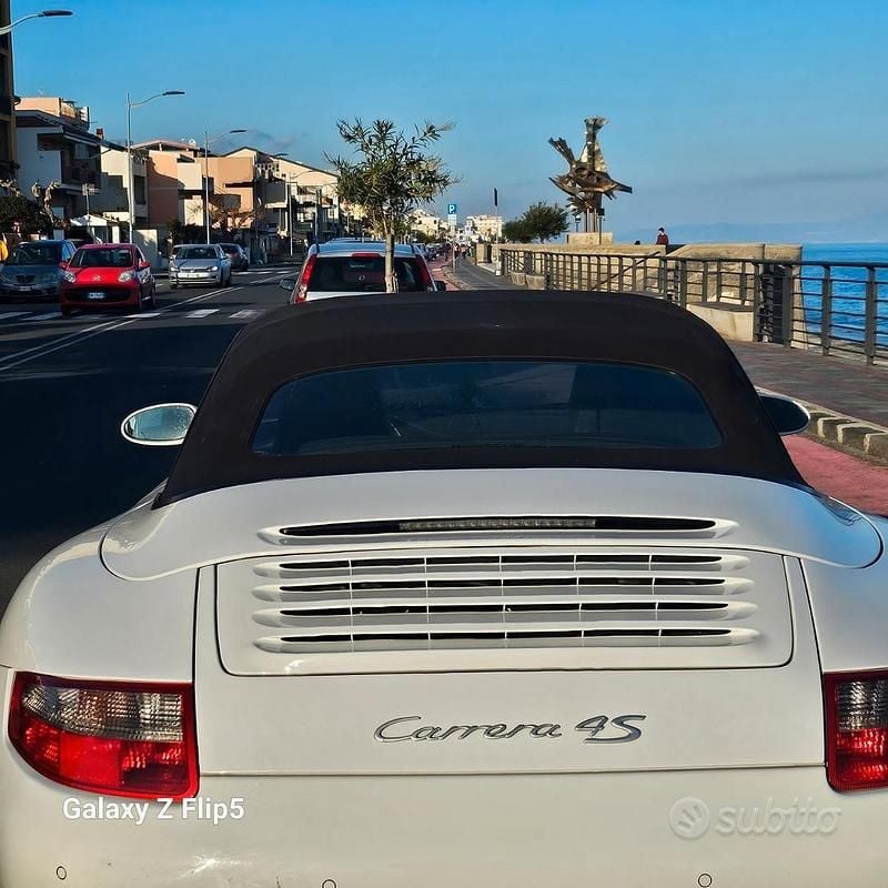 Usata Porsche 911 Carrera 4S Cabriolet 355 CV (261 kW) 2007 Bianco Cabrio