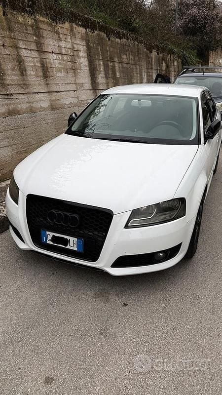 Usata Audi A3 Attraction 140 CV (102 kW) 2012 Bianco Utilitaria