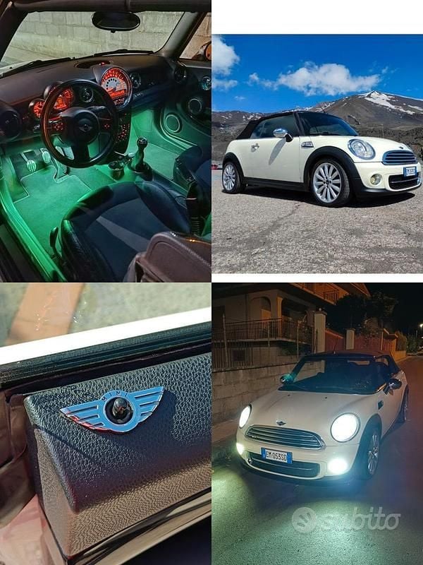 Usata Mini Cooper D Cabriolet 111 CV (81 kW) 2012 Bianco Cabrio