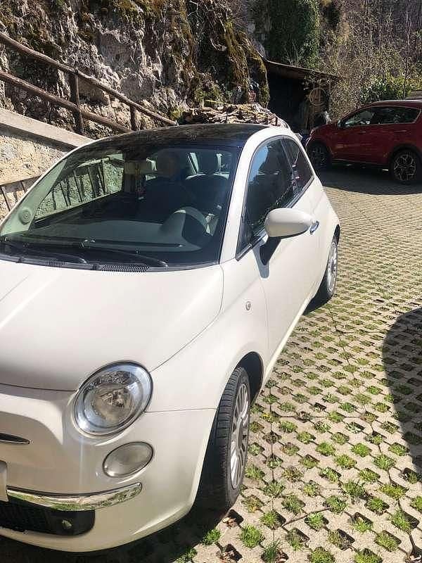 Usata Fiat 500 75 CV (55 kW) 2009 Bianco Cabrio