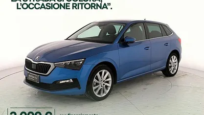 Usata Skoda Scala Style 90 CV (66 kW) 2021 Blu race metallizzato Utilitaria