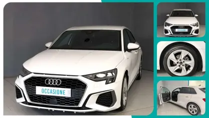 Usado Audi A3 S-Line 204 CV (150 kW) 2023 Blanco Berlina