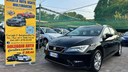Usata Seat Leon ST FR 115 CV (84 kW) 2020 Nero Station wagon