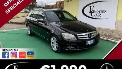 Usata Mercedes C200 Avantgarde 136 CV (100 kW) 2008 Nero Station wagon