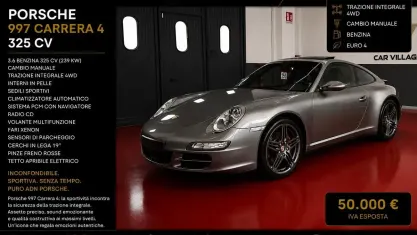 Usata Porsche 911 Carrera 4 325 CV (239 kW) 2007 Grigio Coupé