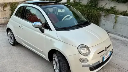 Usata Fiat 500 Sport 75 CV (55 kW) 2009 Bianco Cabrio
