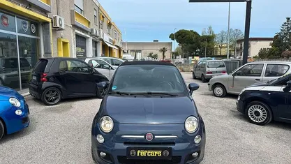 Usata Fiat 500C Lounge 69 CV (50 kW) 2013 Blu/azzurro Cabrio