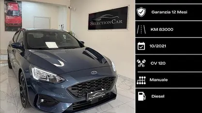 Usata Ford Focus ST-Line 120 CV (88 kW) 2021 Blu Berlina
