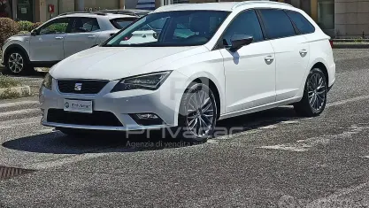 Usata Seat Leon ST CONNECT 110 CV (80 kW) 2016 Bianco Station wagon