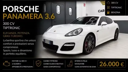 Usata Porsche Panamera 300 CV (220 kW) 2012 Bianco Utilitaria