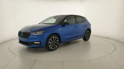 Nuova Skoda Fabia Monte Carlo 115 CV (84 kW) 2026 Blu race metallizzato nero tulipano perl Utilitaria