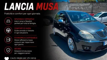 Usata Lancia Musa 90 CV (66 kW) 2008 Grigio Monovolume
