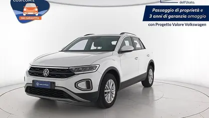 Usata VW T-Roc Life 110 CV (80 kW) 2022 Pure white SUV