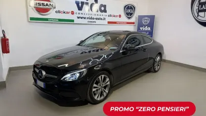 Usata Mercedes C220 170 CV (125 kW) 2017 Nero Coupé