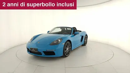 Usata Porsche 718 Boxster 350 CV (257 kW) 2017 Azzurro Cabrio