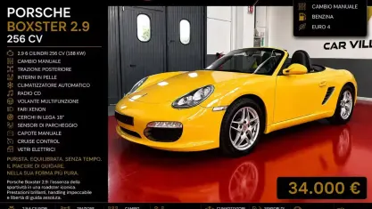Usata Porsche Boxster 295 CV (216 kW) 2009 Giallo Cabrio