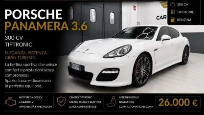 Usata Porsche Panamera 300 CV (220 kW) 2012 Bianco Utilitaria
