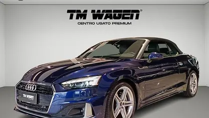 Usata Audi A5 Cabriolet Advanced 204 CV (150 kW) 2021 Blu Cabrio