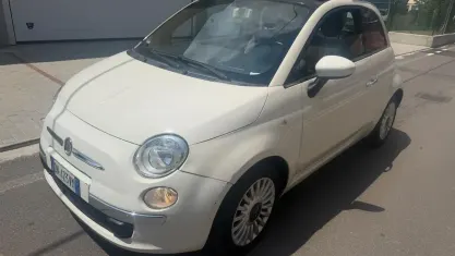 Usata Fiat 500 Lounge 69 CV (50 kW) 2009 Bianco Cabrio