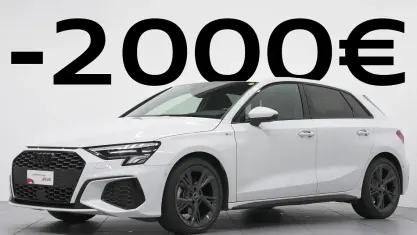 Usado Audi A3 S-Line 150 CV (110 kW) 2023 Blanco Berlina