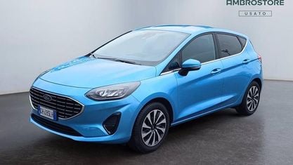 Usado Ford Fiesta Titanium 125 HP (91 kW) 2022 Azul Sedan