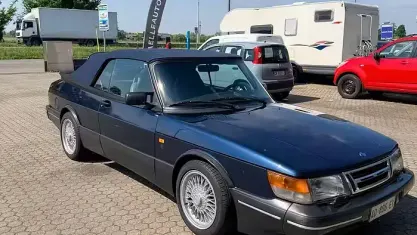 Usata Saab 900 Cabriolet 141 CV (103 kW) 1993 Blu Cabrio