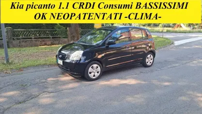 Usata Kia Picanto Turbo 75 CV (55 kW) 2007 Nero Utilitaria