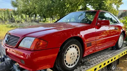 Usata Mercedes SL500 245 CV (180 kW) 1989 Rosso Cabrio