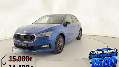 Usata Skoda Fabia 80 CV (58 kW) 2025 Blu tetto nero Utilitaria