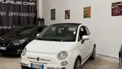 Usata Fiat 500 69 CV (50 kW) 2015 Bianco Cabrio