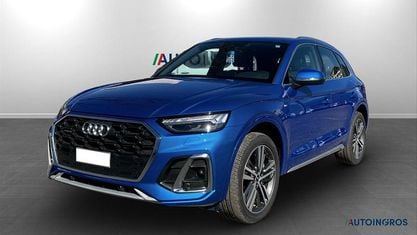 Begagnad Audi Q5 S-line plus 265 HK (194 kW) 2021 Blå SUV