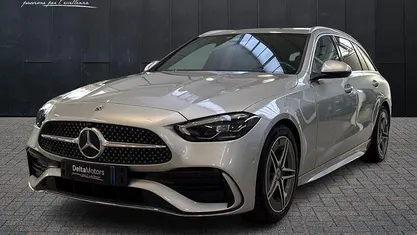 Grigio chiaro metallizzato Usata 2021 Mercedes C220 Premium Station wagon | 27.100 € (Buon prezzo)