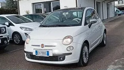 Usata Fiat 500 Lounge 75 CV (55 kW) 2011 Bianco Berlina