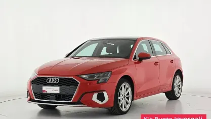 Usata Audi A3 Advanced 150 CV (110 kW) 2021 Y1 rosso tango metallizzato Berlina