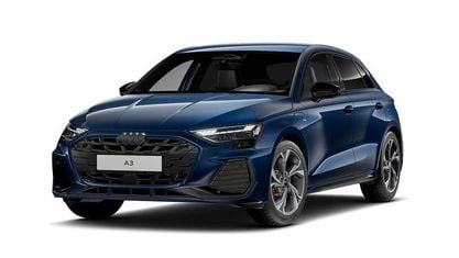 Uusi Audi A3 Sportback e-tron S-Line 272 HP (200 kW) 2026 Sininen Viistoperä