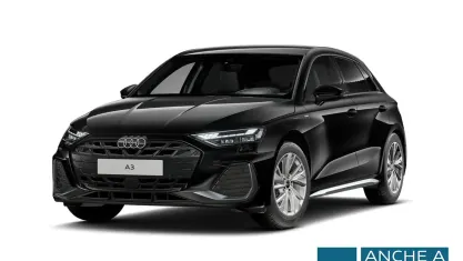 Begagnad Audi A3 S-Line 150 HK (110 kW) 2025 Svart Sedan
