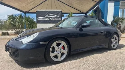 Usata Porsche 911 Carrera 4S Cabriolet 321 CV (236 kW) 2005 Blu/azzurro Cabrio